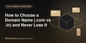 How to Choose a Domain Name (.com vs .in) and Never Lose It