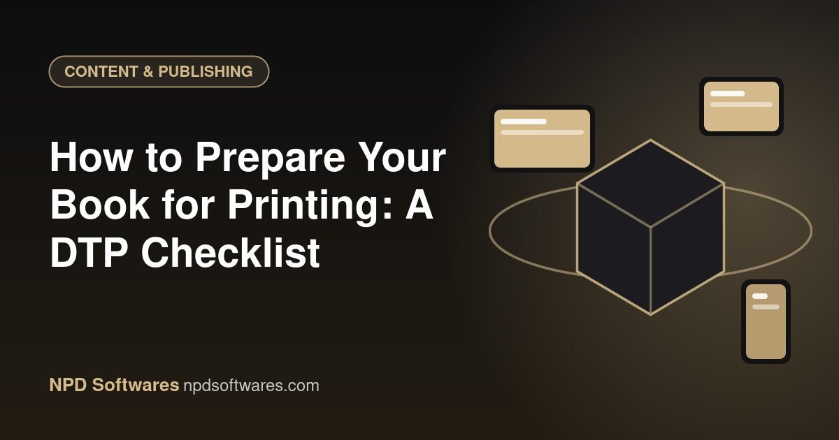 How to Prepare Your Book for Printing: A DTP Checklist