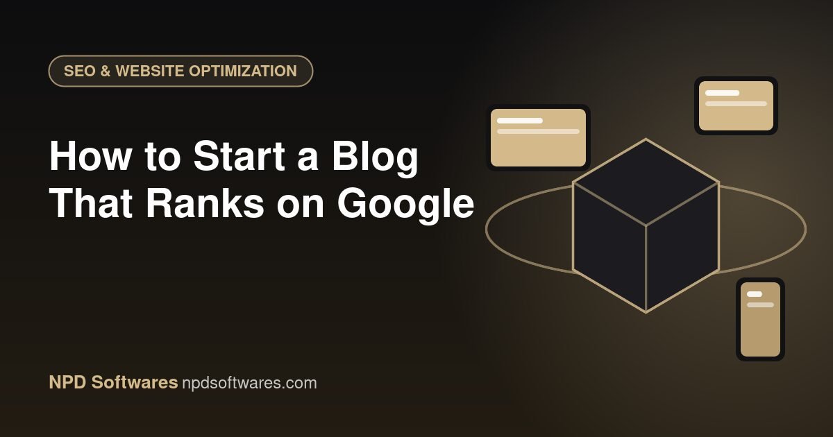 How to Start a Blog That Ranks on Google